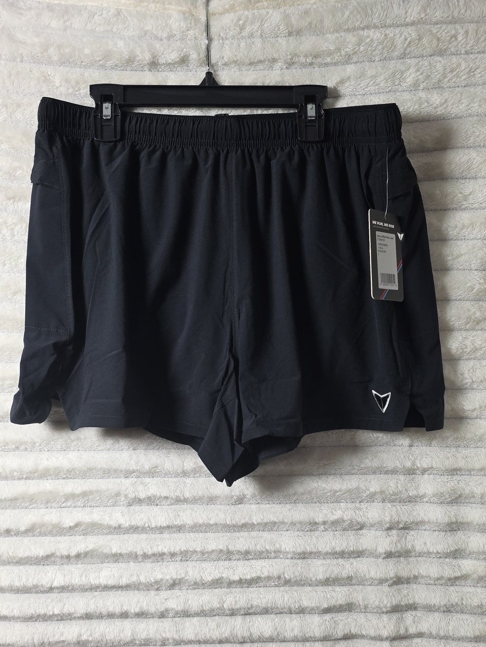 0532‎ Korsa Men's Black Athletic Running Shorts